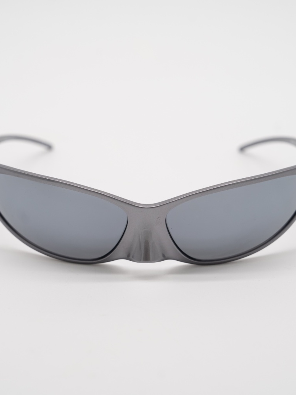 Balenciaga 4G Cat Shield Frame Aluminium Sunglasses BB0349S Grey